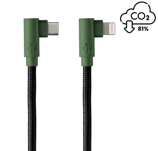 USB Cables Sustainable & Recycled  (Type C- Lightning - USB)- +50k Bends